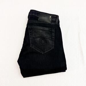 R13 Skinny Black Denim Jeans Italy R13W002-3 Size 26
